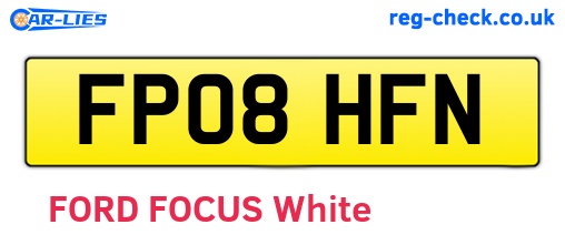FP08HFN are the vehicle registration plates.