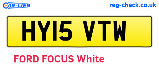 HY15VTW are the vehicle registration plates.