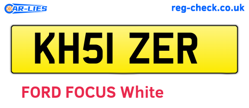 KH51ZER are the vehicle registration plates.