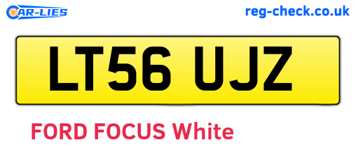 LT56UJZ are the vehicle registration plates.