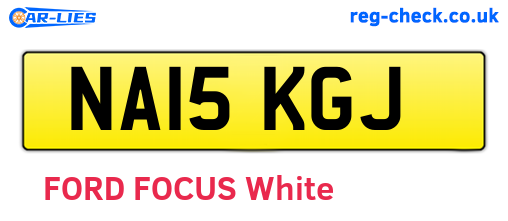 NA15KGJ are the vehicle registration plates.