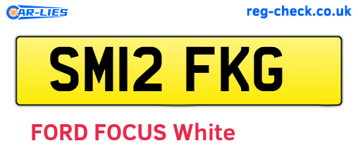 SM12FKG are the vehicle registration plates.