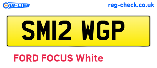 SM12WGP are the vehicle registration plates.