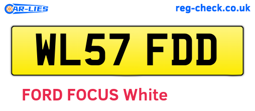 WL57FDD are the vehicle registration plates.