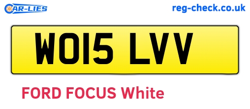 WO15LVV are the vehicle registration plates.