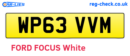 WP63VVM are the vehicle registration plates.