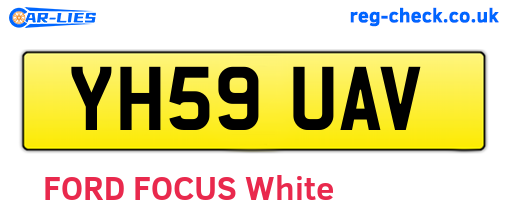 YH59UAV are the vehicle registration plates.