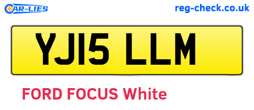 YJ15LLM are the vehicle registration plates.