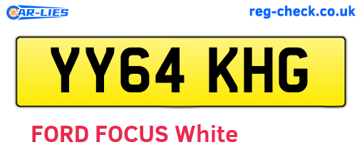 YY64KHG are the vehicle registration plates.