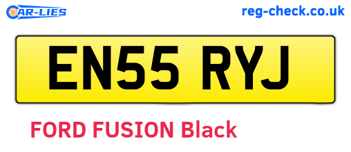 EN55RYJ are the vehicle registration plates.