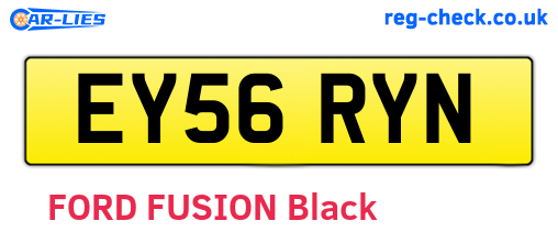 EY56RYN are the vehicle registration plates.
