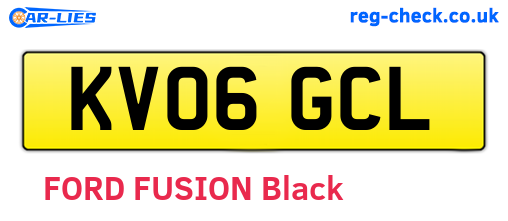 KV06GCL are the vehicle registration plates.
