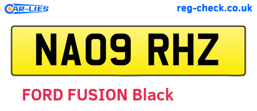 NA09RHZ are the vehicle registration plates.