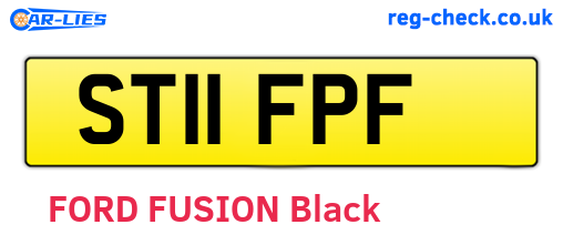 ST11FPF are the vehicle registration plates.
