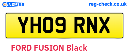 YH09RNX are the vehicle registration plates.