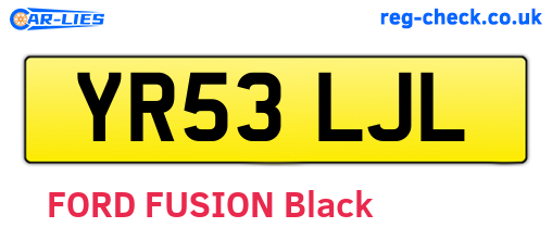YR53LJL are the vehicle registration plates.