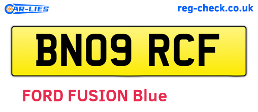 BN09RCF are the vehicle registration plates.