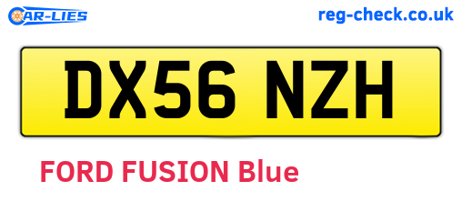 DX56NZH are the vehicle registration plates.