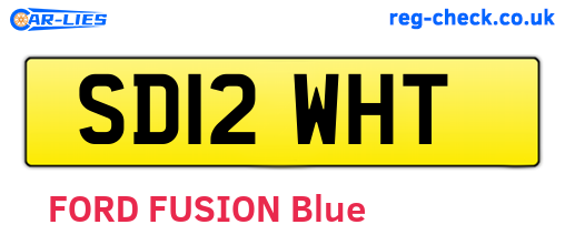 SD12WHT are the vehicle registration plates.