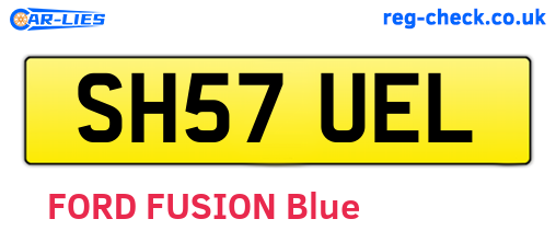 SH57UEL are the vehicle registration plates.