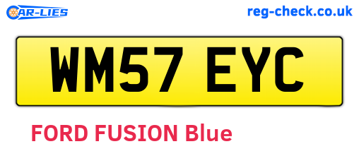 WM57EYC are the vehicle registration plates.