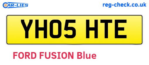 YH05HTE are the vehicle registration plates.