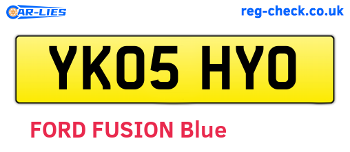 YK05HYO are the vehicle registration plates.