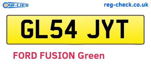 GL54JYT are the vehicle registration plates.