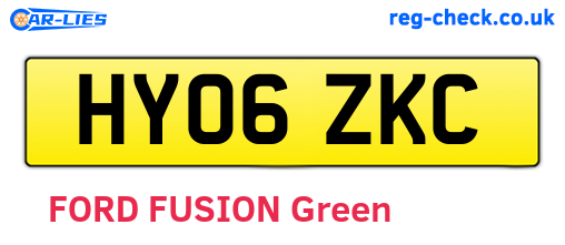 HY06ZKC are the vehicle registration plates.