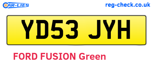 YD53JYH are the vehicle registration plates.