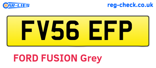 FV56EFP are the vehicle registration plates.