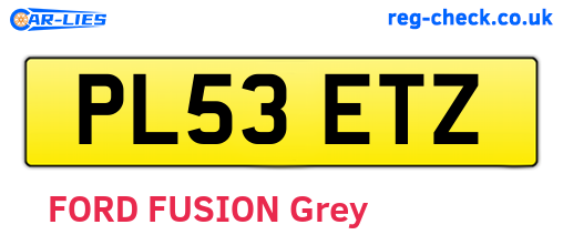 PL53ETZ are the vehicle registration plates.