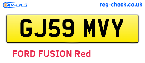 GJ59MVY are the vehicle registration plates.