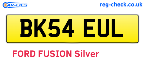 BK54EUL are the vehicle registration plates.
