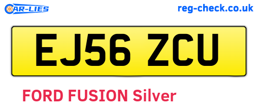 EJ56ZCU are the vehicle registration plates.