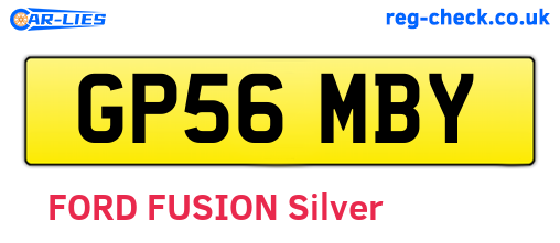 GP56MBY are the vehicle registration plates.