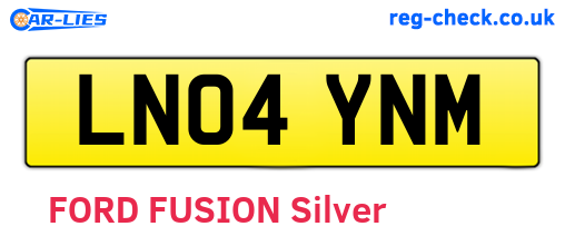 LN04YNM are the vehicle registration plates.