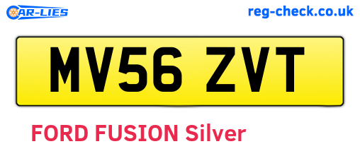 MV56ZVT are the vehicle registration plates.
