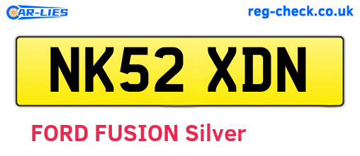 NK52XDN are the vehicle registration plates.