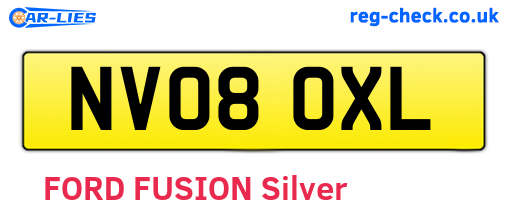 NV08OXL are the vehicle registration plates.
