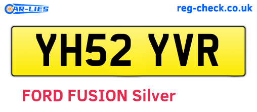 YH52YVR are the vehicle registration plates.