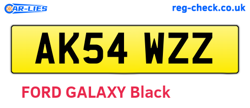 AK54WZZ are the vehicle registration plates.