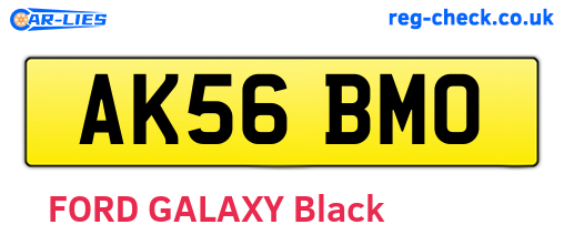 AK56BMO are the vehicle registration plates.