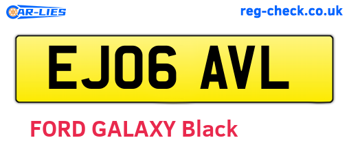 EJ06AVL are the vehicle registration plates.