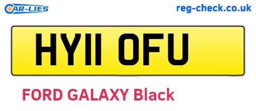 HY11OFU are the vehicle registration plates.