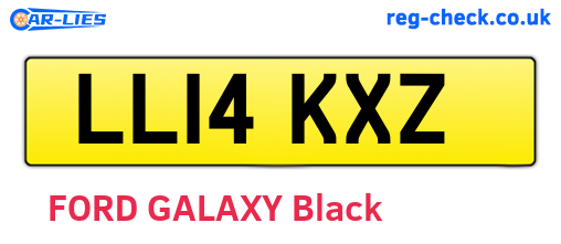 LL14KXZ are the vehicle registration plates.