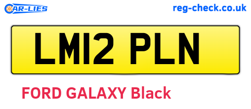 LM12PLN are the vehicle registration plates.