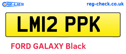 LM12PPK are the vehicle registration plates.