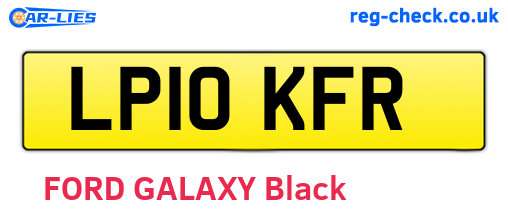 LP10KFR are the vehicle registration plates.