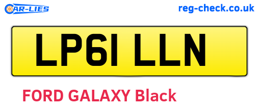 LP61LLN are the vehicle registration plates.